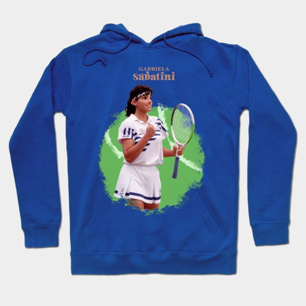 Gabriela Sabatini cartoon Hoodie by BAJAJU